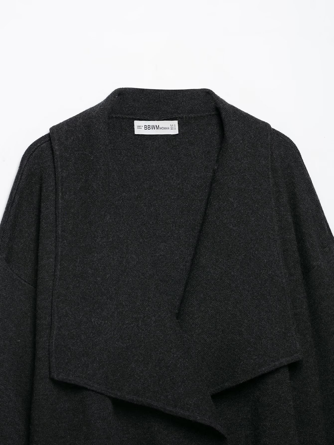 Round-neck pullover basic solid-colored top