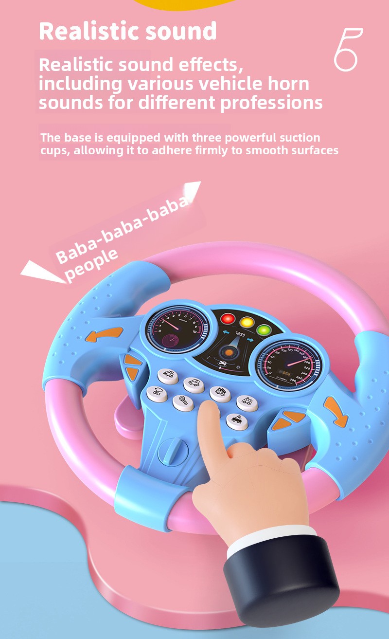 Simulation of co-pilot car steering wheel