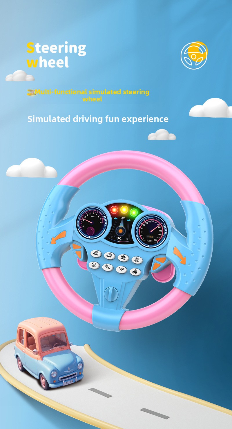 Simulation of co-pilot car steering wheel