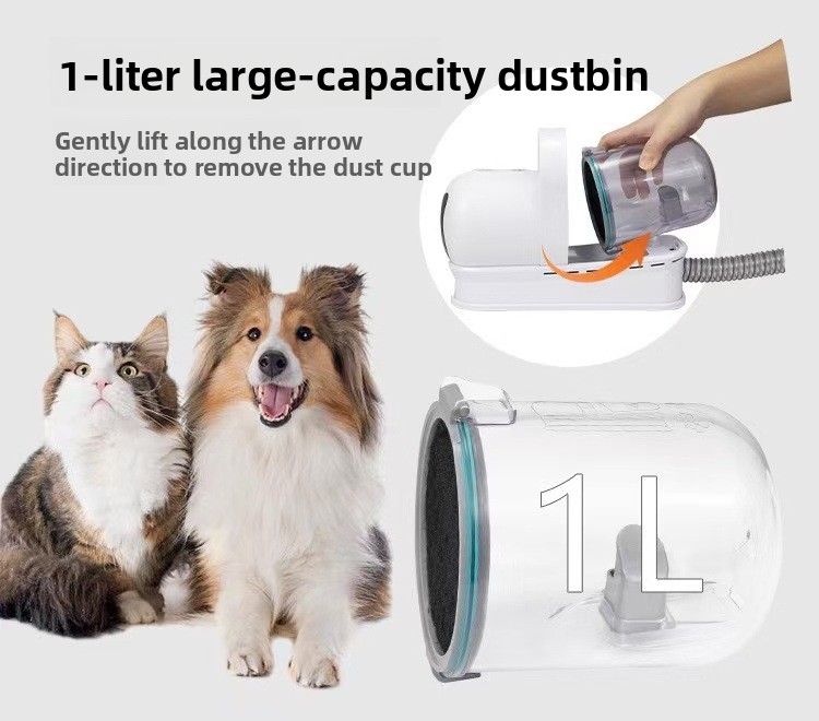 7-in-1 Pet Grooming Vacuum with Trimmer