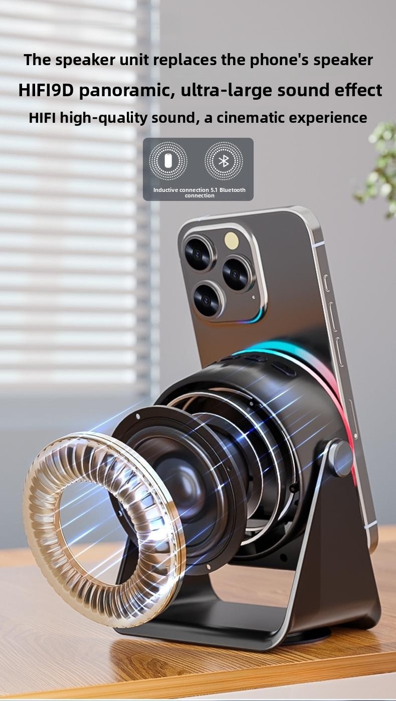 4-in-1 Wireless Induction Bluetooth Speaker