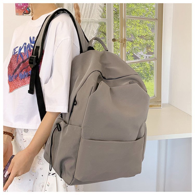 Lightweight Nylon Backpack Large Capacity School Travel Bag
