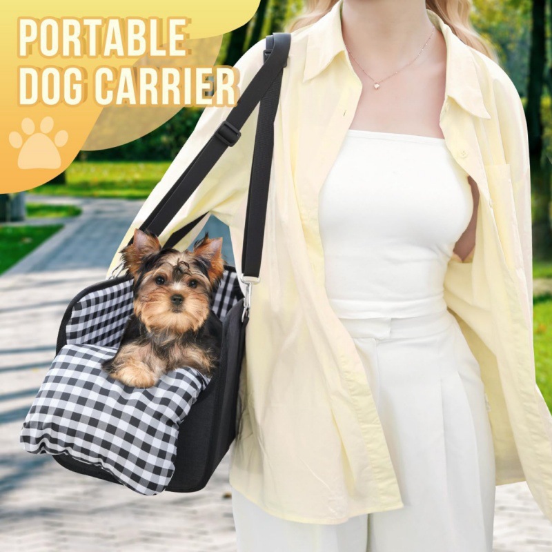 Portable Small Dog and Cat Car Center Console Bed