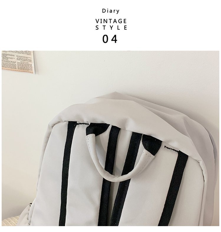 Lightweight Nylon Backpack Large Capacity School Travel Bag