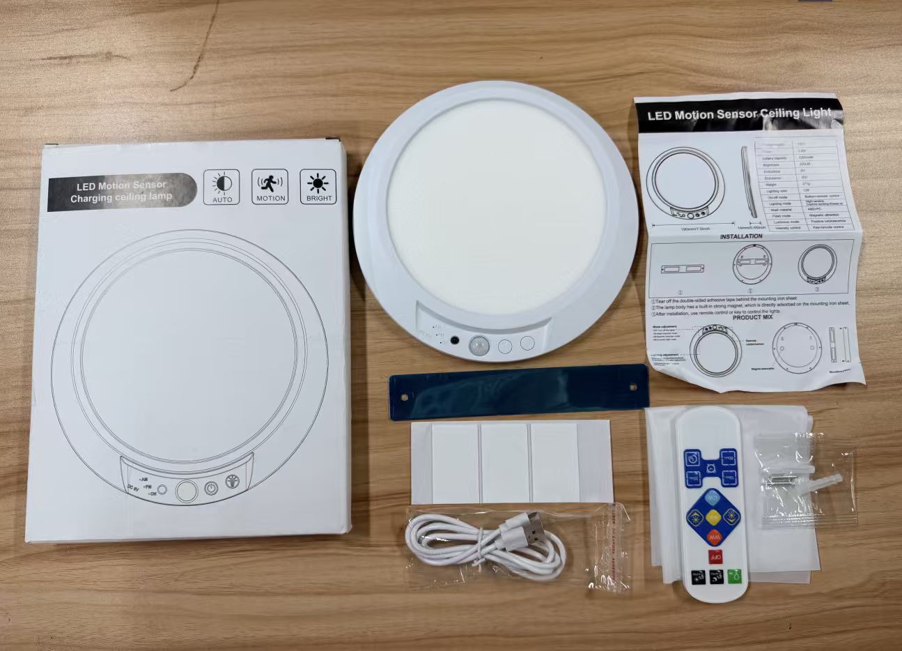 Wireless Magnetic Rechargeable LED Motion Sensor Night Light