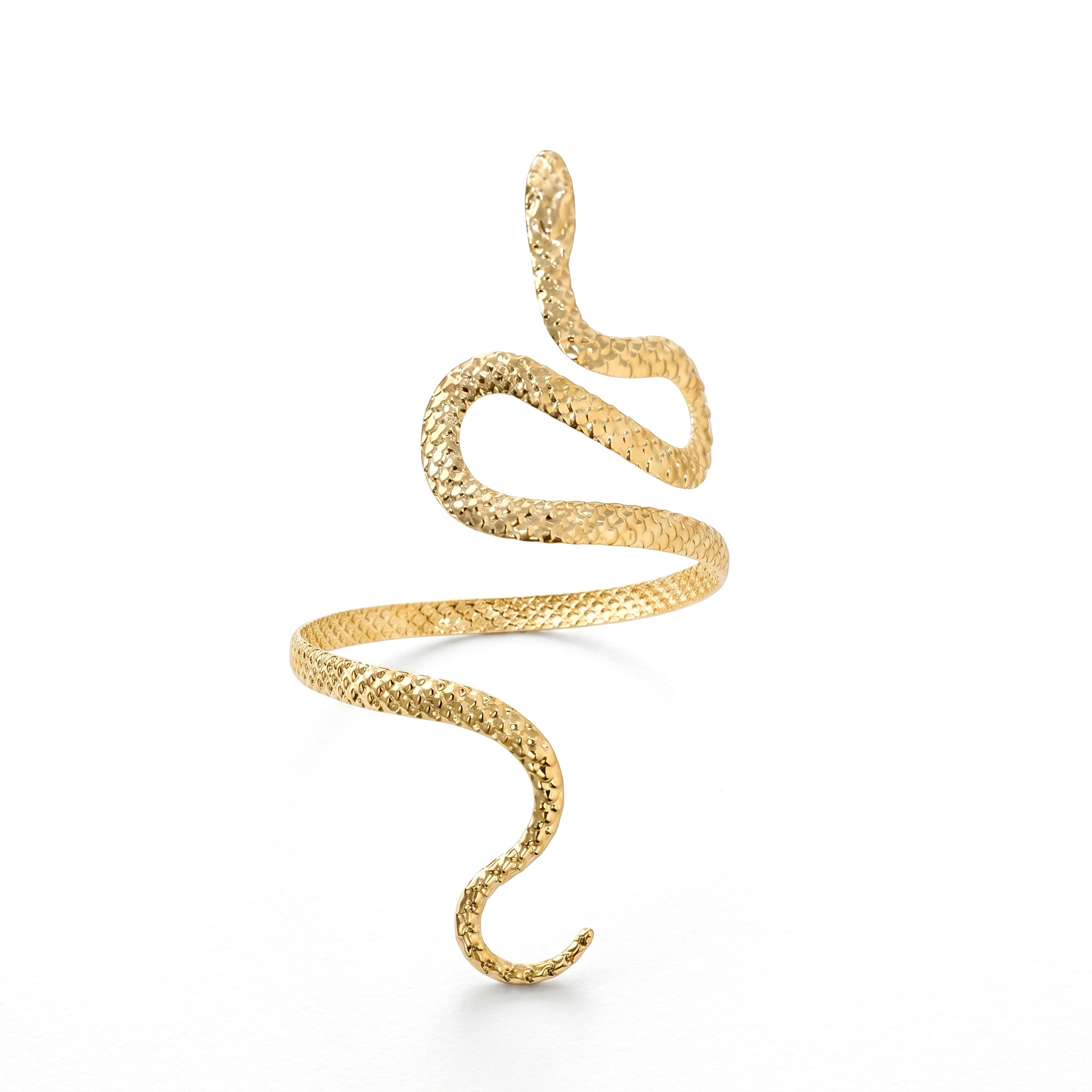 Women's Snake Shape Open Cuff Arm Bracelet Fashion Arm Ring Jewelry