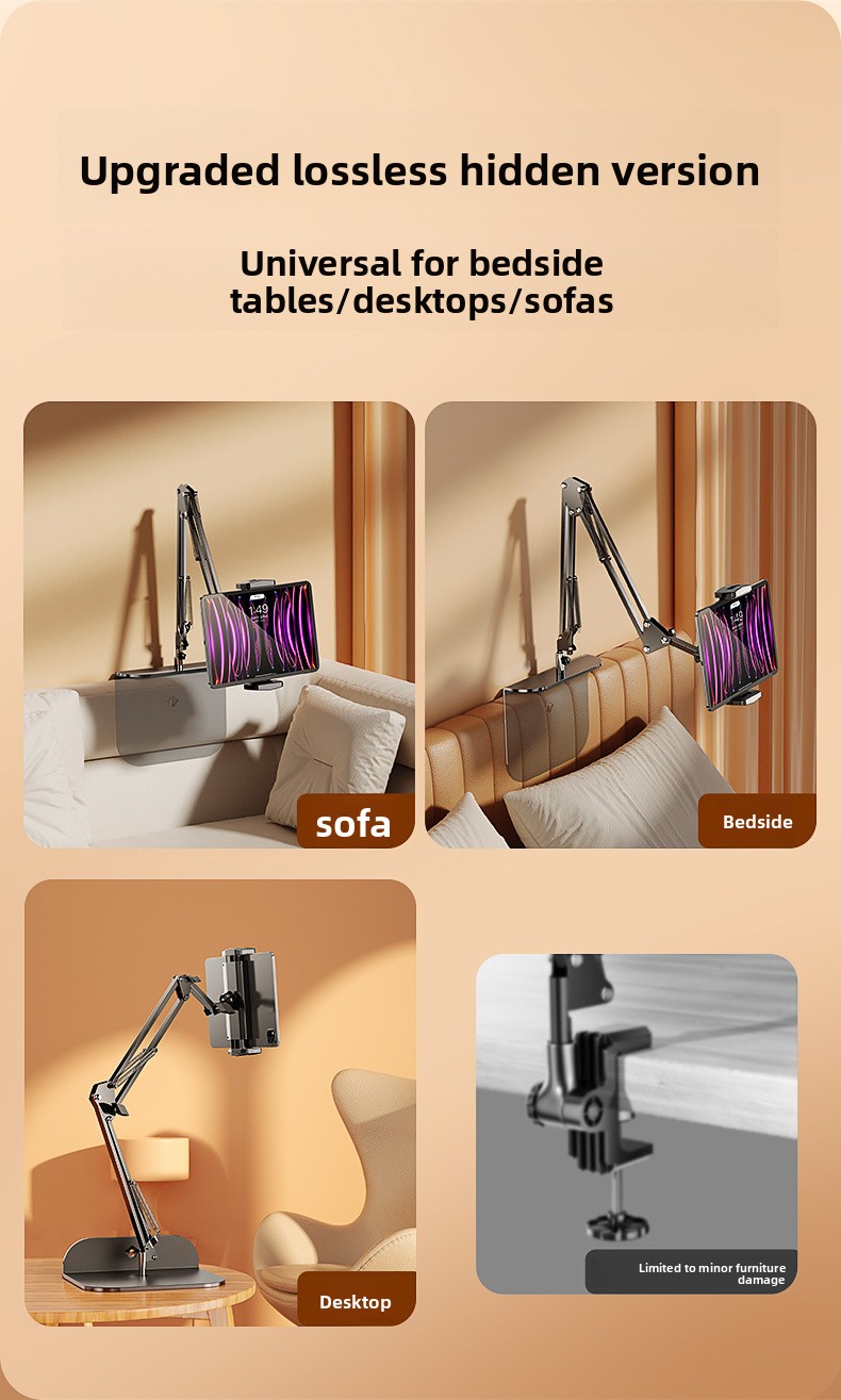 Hidden bedside phone holder
