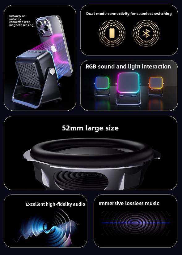 Portable Bluetooth Stand Speaker with Subwoofer