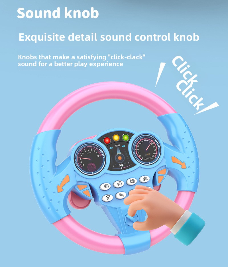 Simulation of co-pilot car steering wheel