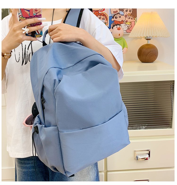 Lightweight Nylon Backpack Large Capacity School Travel Bag