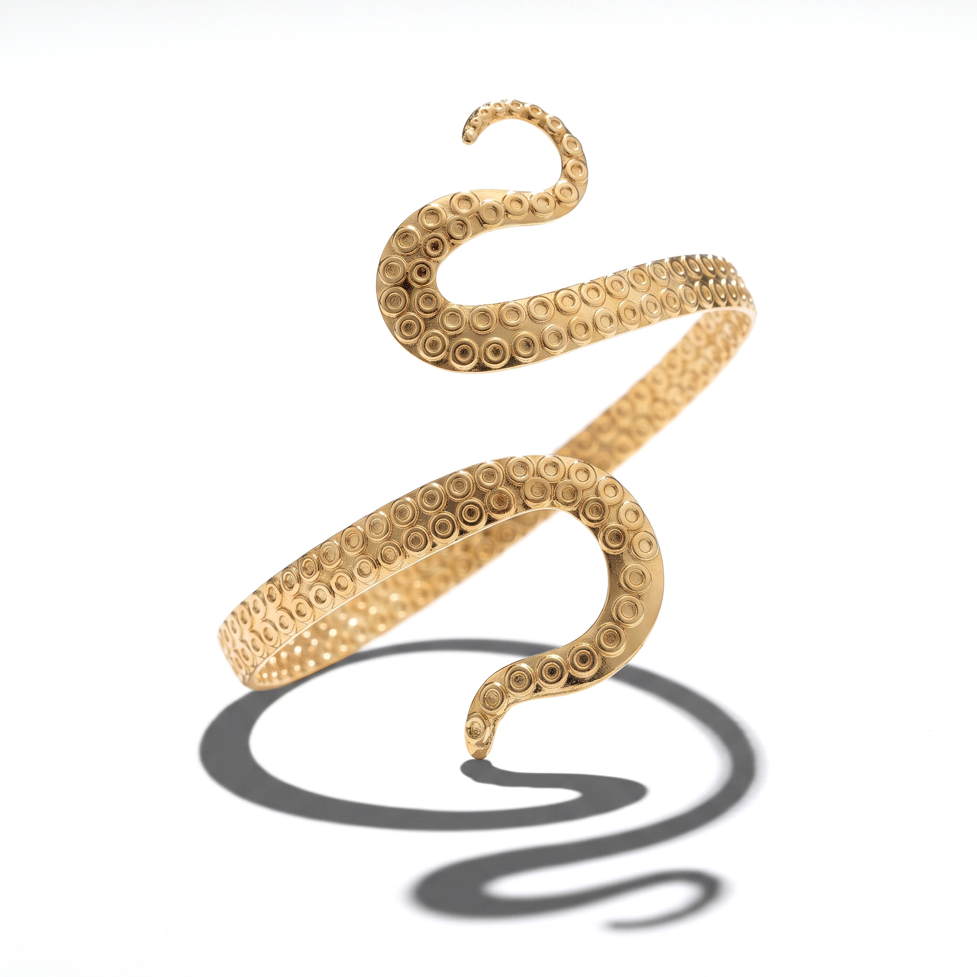 Women's Snake Shape Open Cuff Arm Bracelet Fashion Arm Ring Jewelry