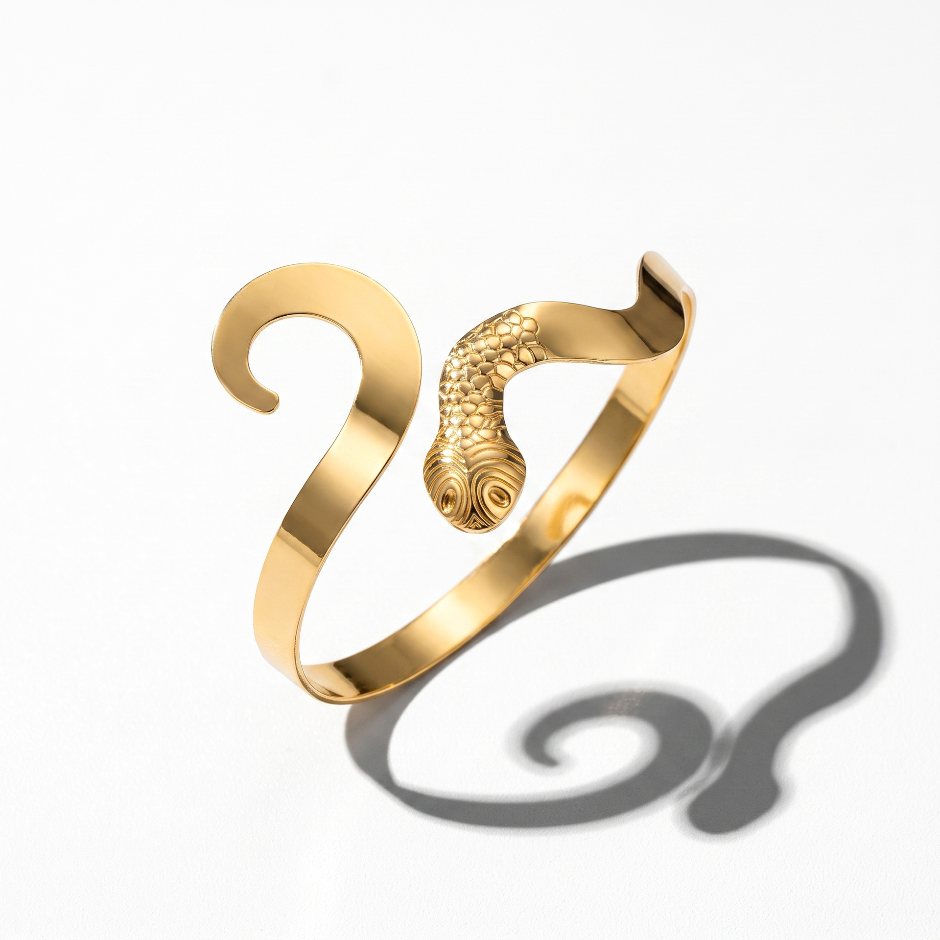 Women's Snake Shape Open Cuff Arm Bracelet Fashion Arm Ring Jewelry