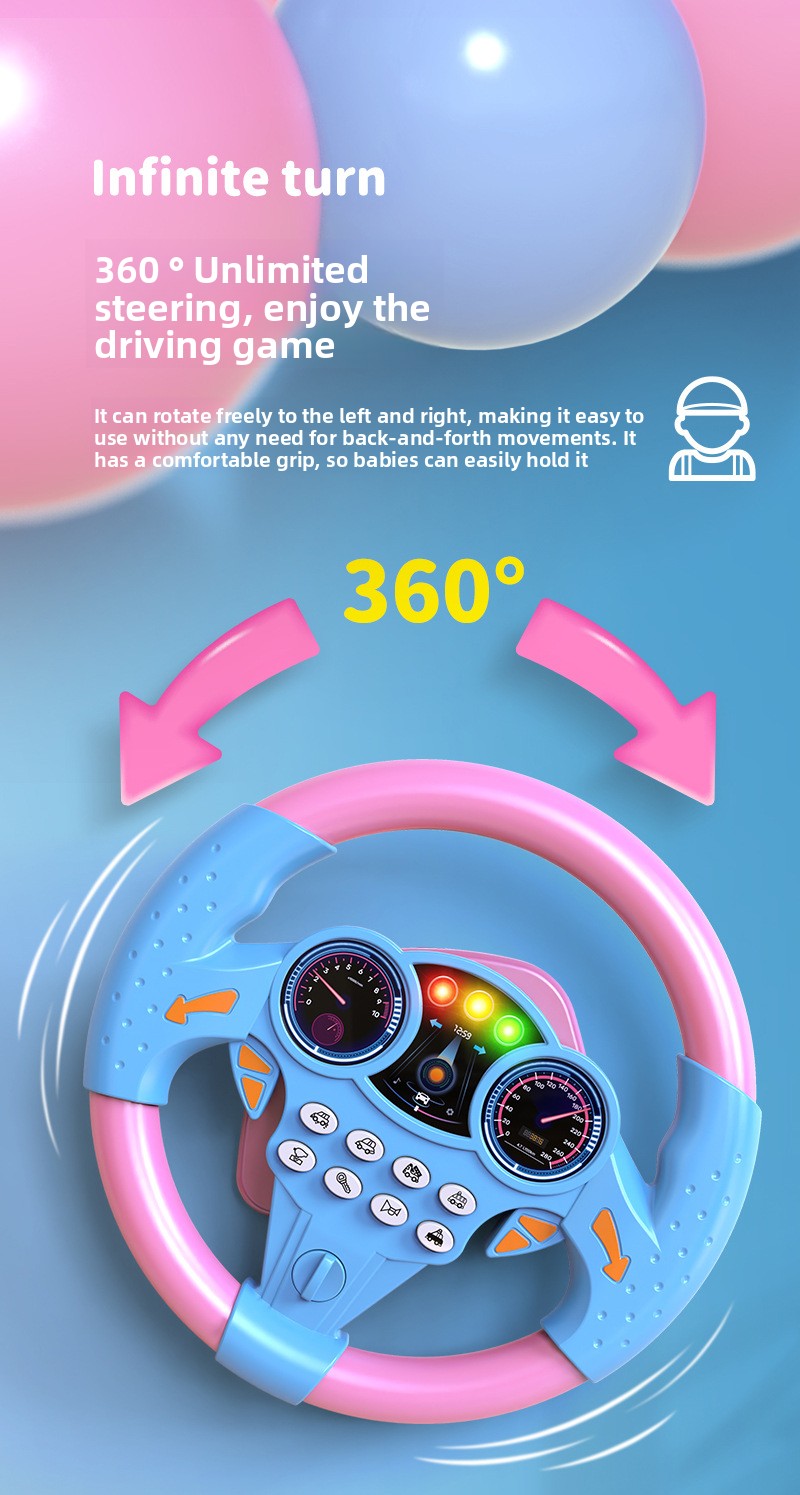 Simulation of co-pilot car steering wheel