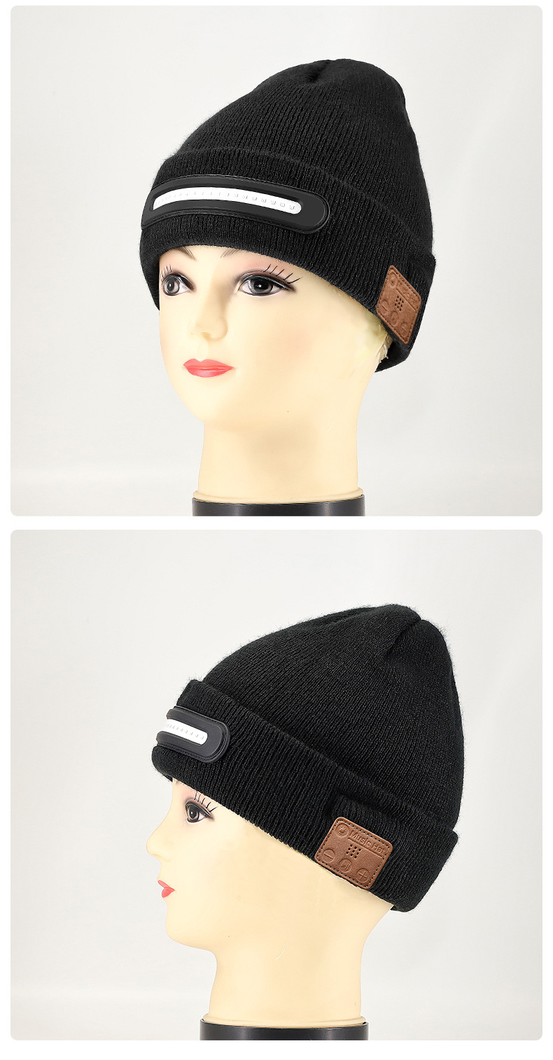 LED Bluetooth Music Light Up Knitted Hat Rechargeable