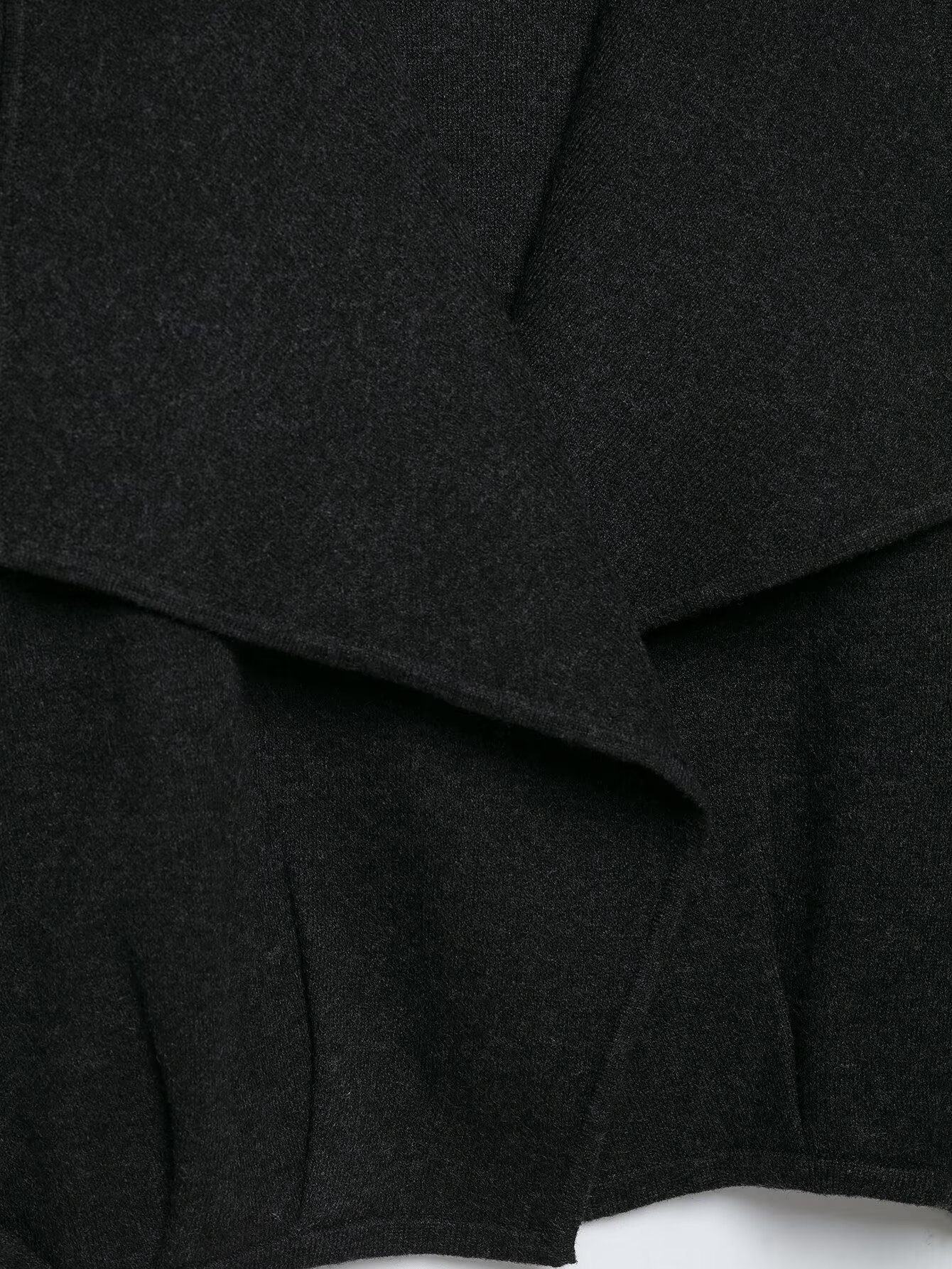 Round-neck pullover basic solid-colored top