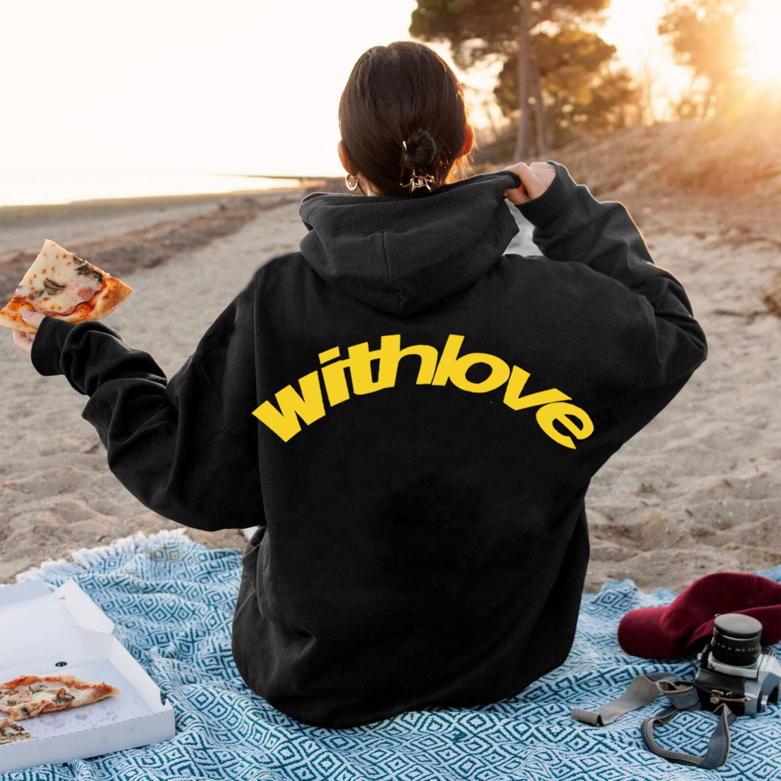 Printed Hoodie Sweater Hoodie Coat American Vintage Long Sleeve Sweater