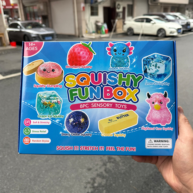 8-Piece Boxed Maltose Stress-Relief Toy Set