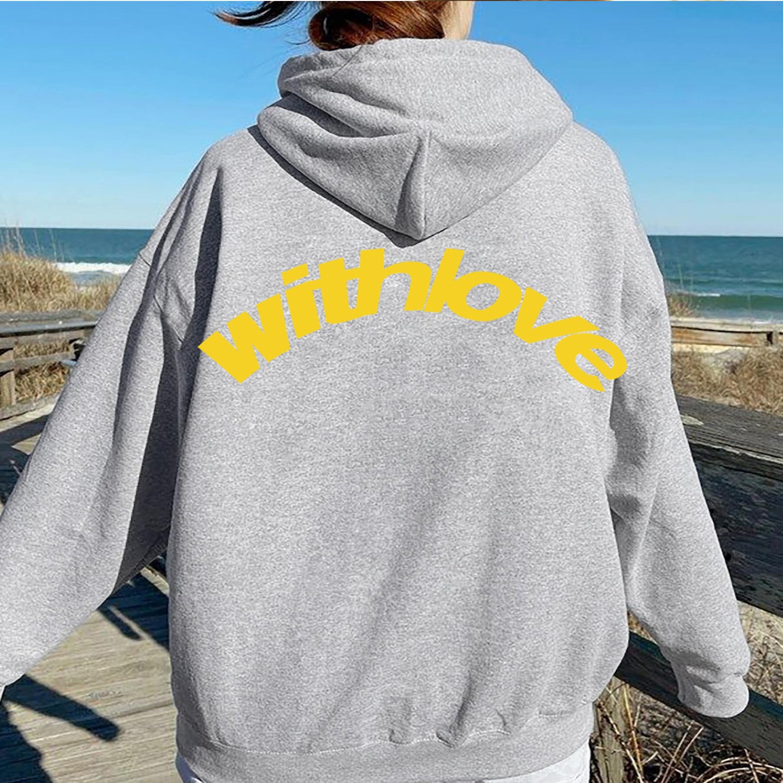 Printed Hoodie Sweater Hoodie Coat American Vintage Long Sleeve Sweater