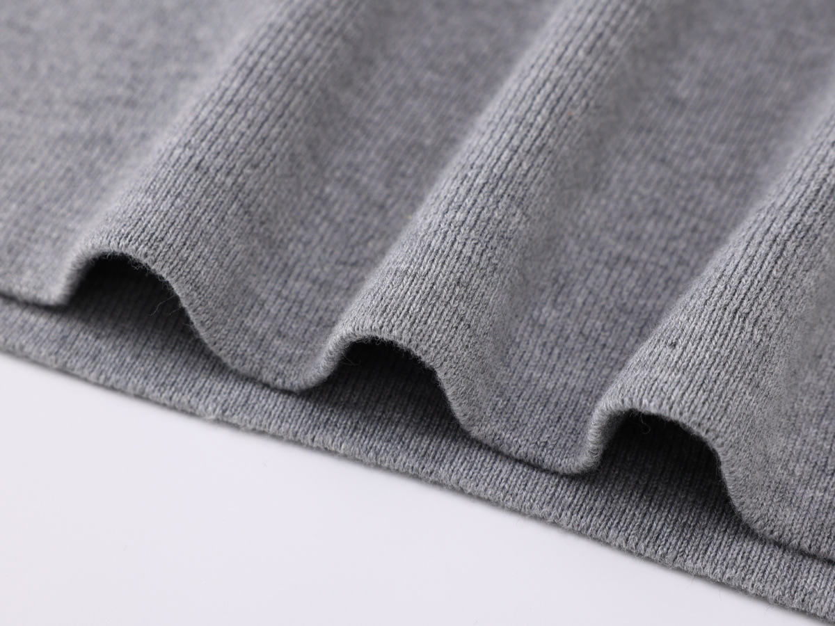 Men's 100% Pure Cotton Round Neck Pullover Long Sleeve