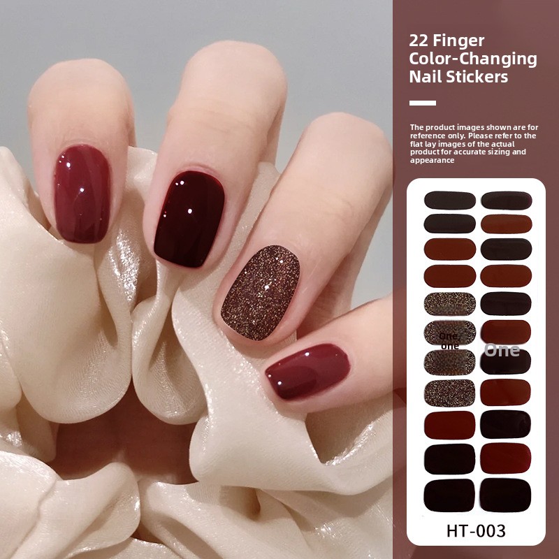 22-Piece No-Bake Gel Nail Stickers