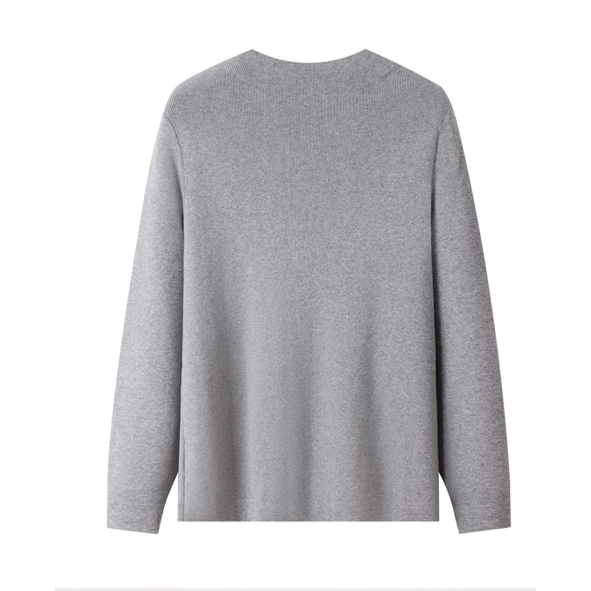 Men's 100% Pure Cotton Round Neck Pullover Long Sleeve