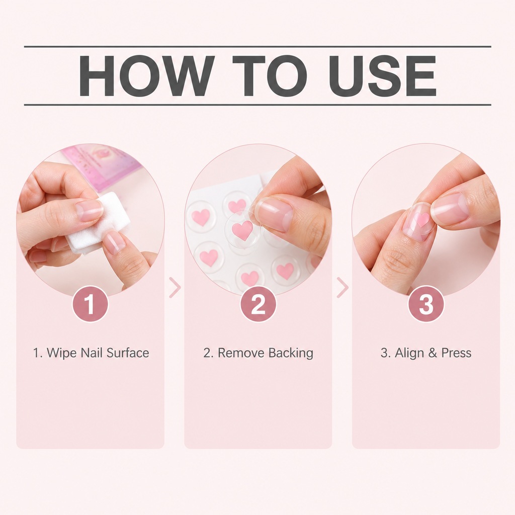 Love Heart Nail Stickers