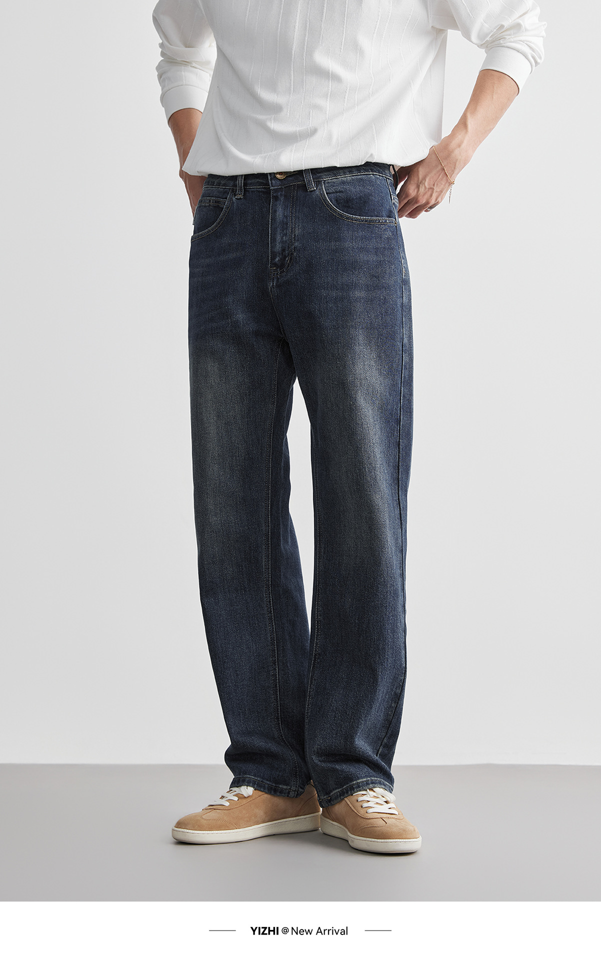 Straight-leg jeans for men