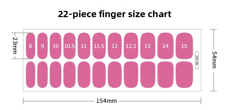22-Piece No-Bake Gel Nail Stickers