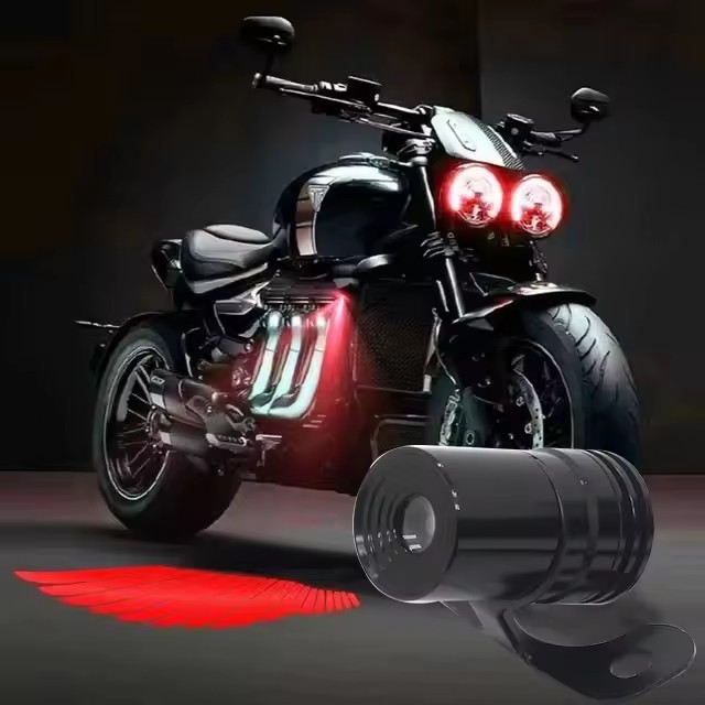 Universal Angel Wings Projection Light for Electric Vehicle Motorcycle Car Door Chassis Welcome Lamp