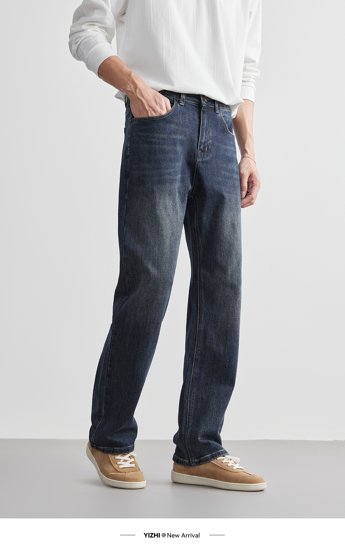 Straight-leg jeans for men