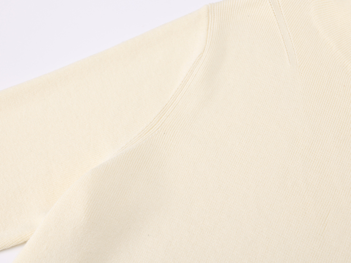 Men's 100% Pure Cotton Round Neck Pullover Long Sleeve