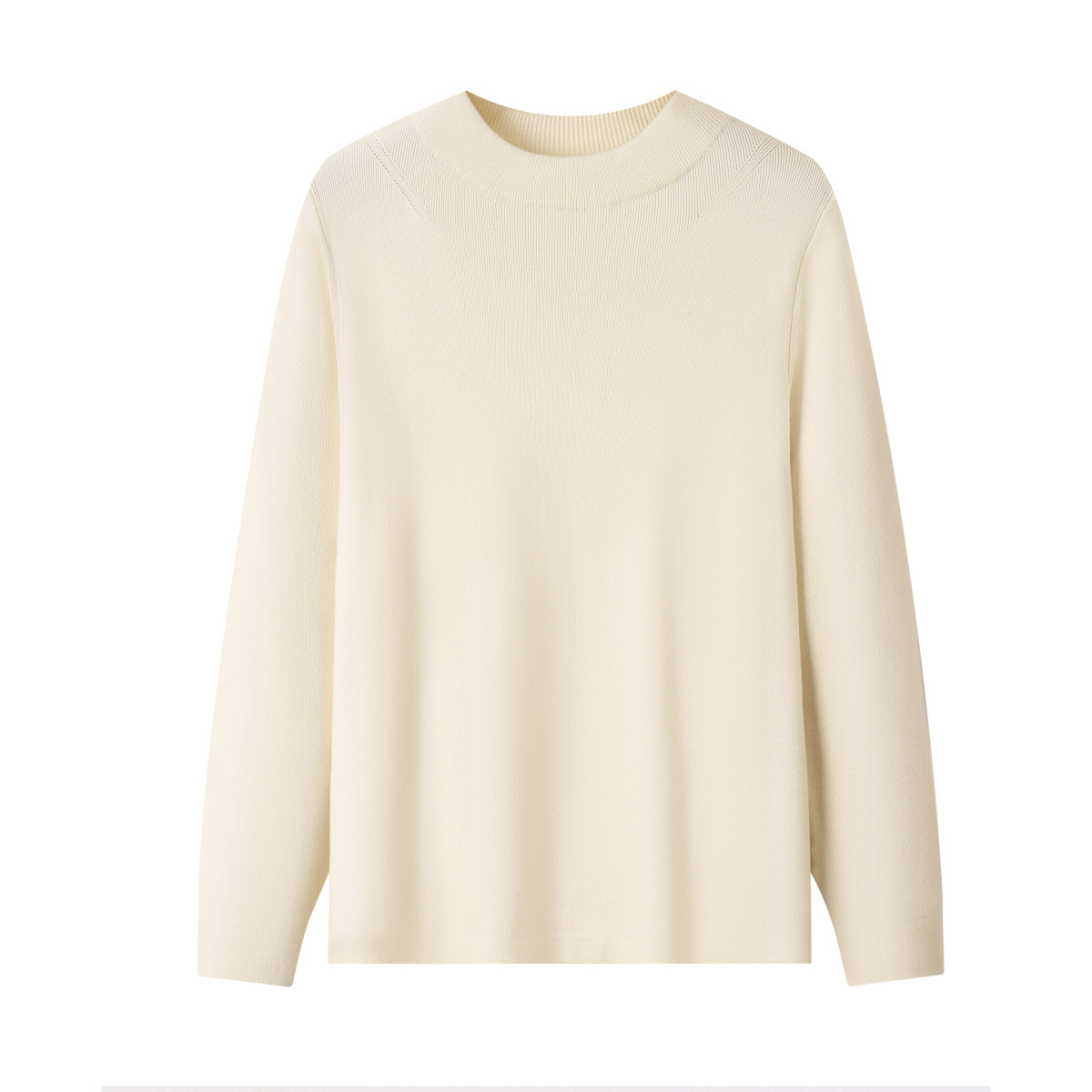 Men's 100% Pure Cotton Round Neck Pullover Long Sleeve
