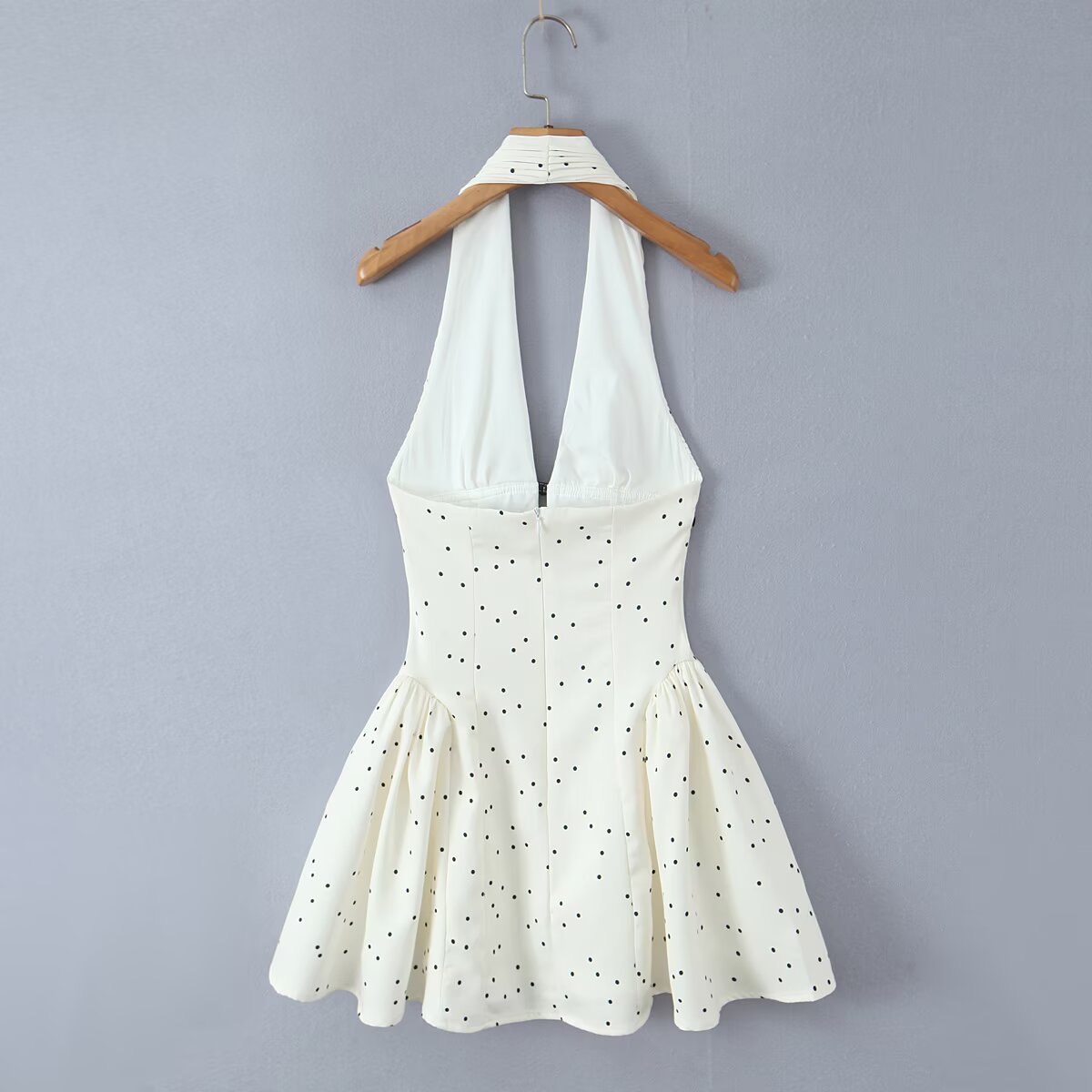 Draped-neck dress