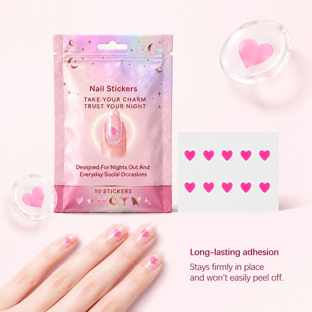 Love Heart Nail Stickers