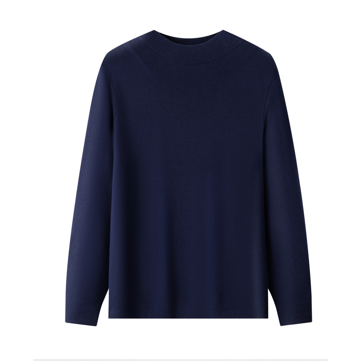 Men's 100% Pure Cotton Round Neck Pullover Long Sleeve