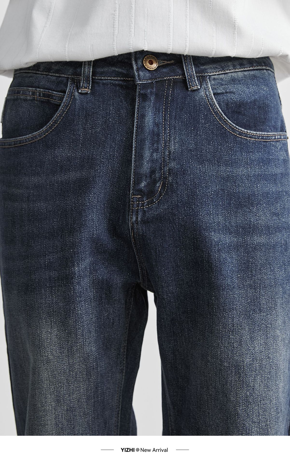 Straight-leg jeans for men