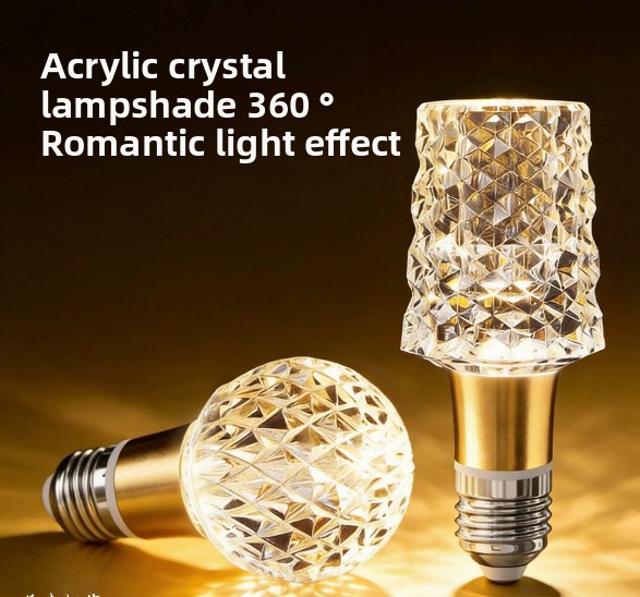 Light Luxury LED Acrylic Crystal Bulb
