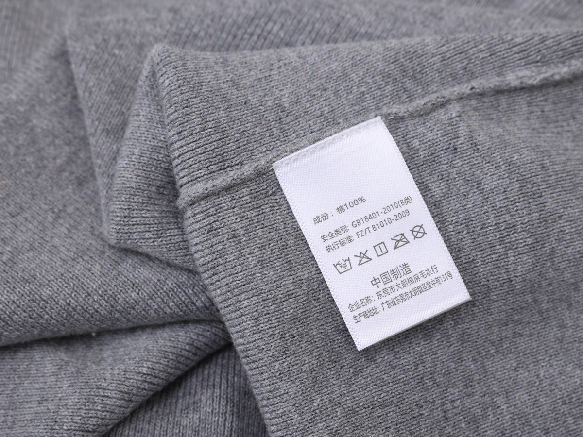 Men's 100% Pure Cotton Round Neck Pullover Long Sleeve