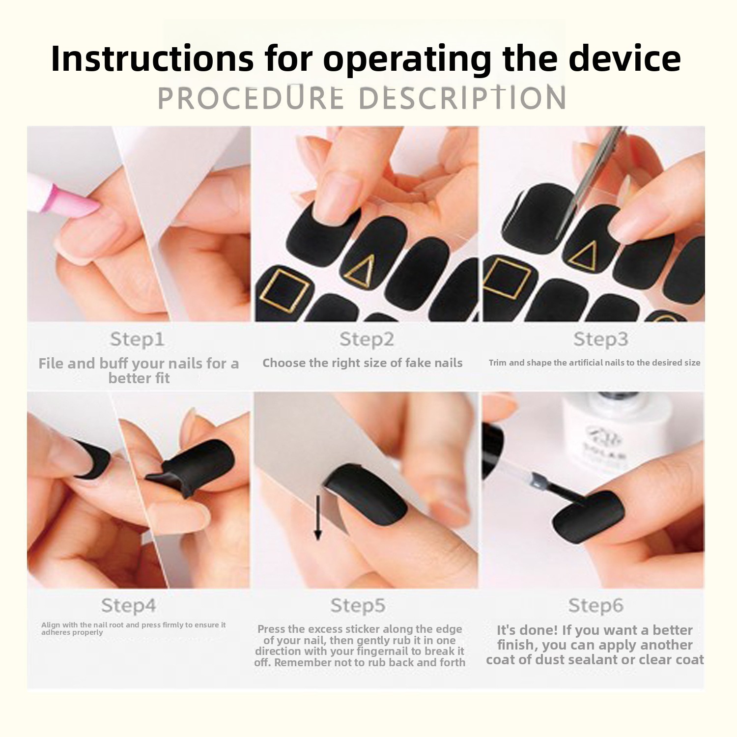 22-Piece No-Bake Gel Nail Stickers