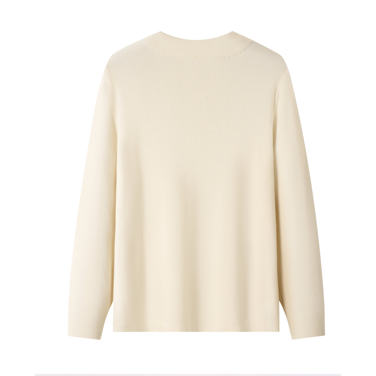 Men's 100% Pure Cotton Round Neck Pullover Long Sleeve