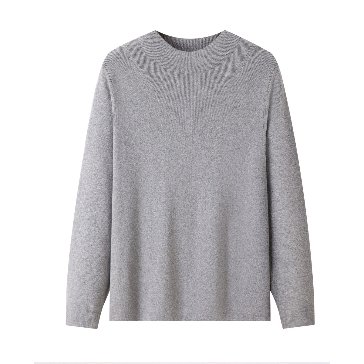 Men's 100% Pure Cotton Round Neck Pullover Long Sleeve