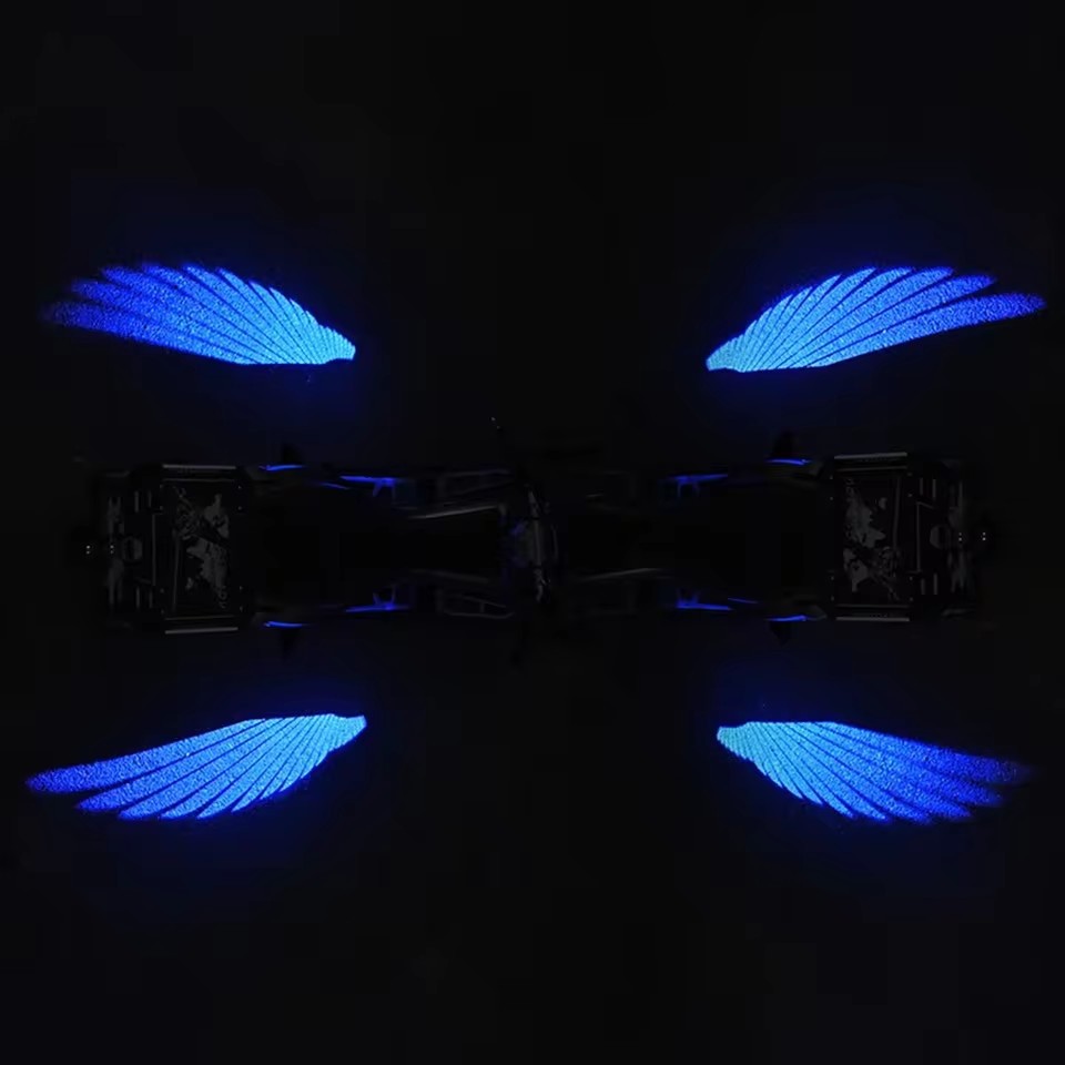 Universal Angel Wings Projection Light for Electric Vehicle Motorcycle Car Door Chassis Welcome Lamp