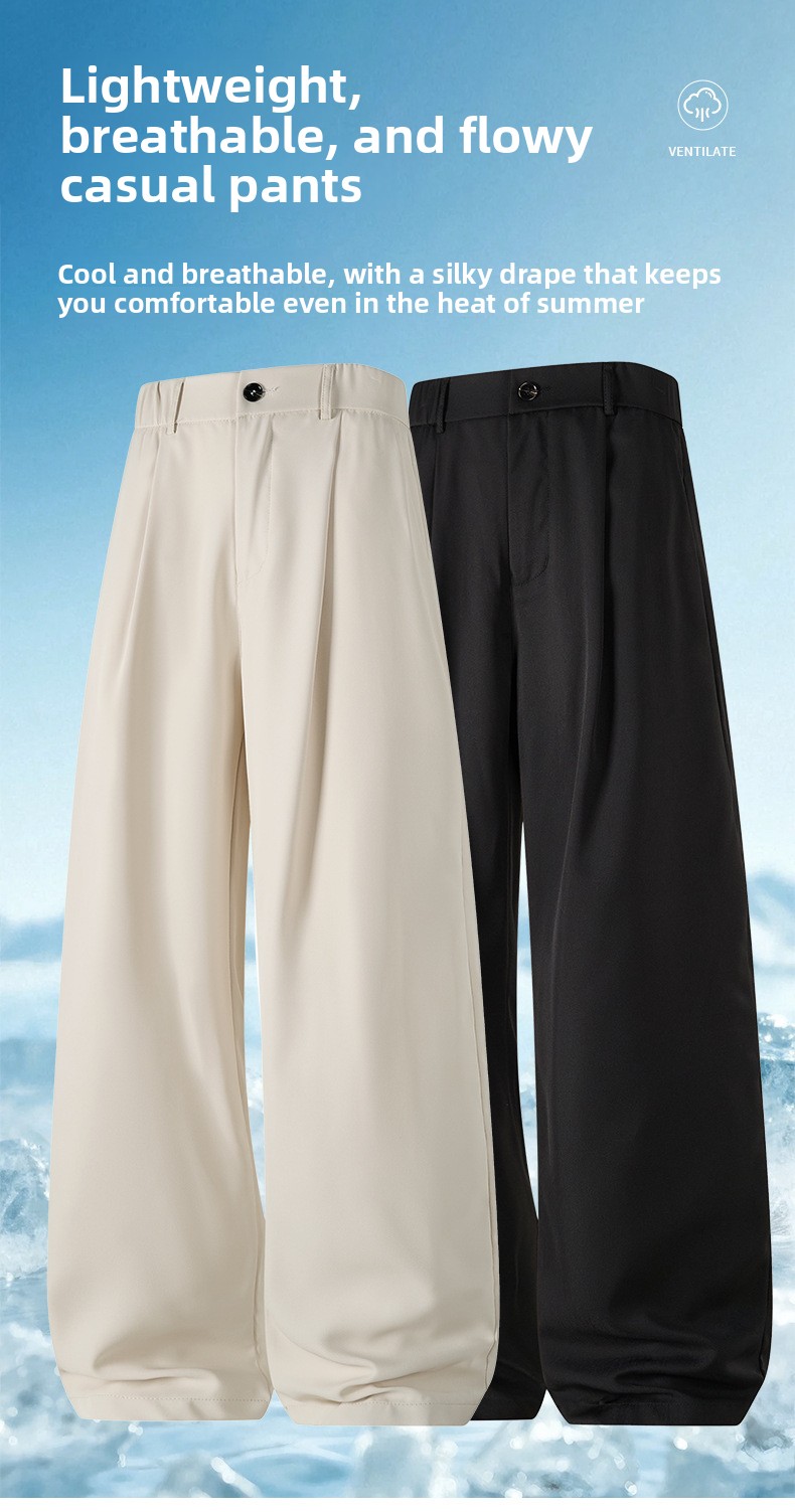 Loose Fit Straight Leg Quick Dry Sports Casual Pants
