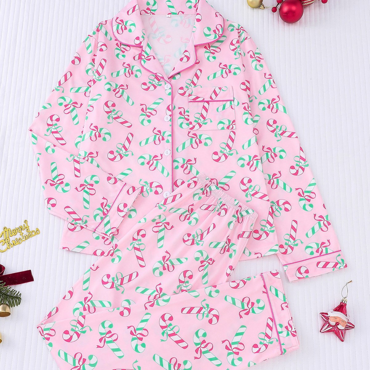 Women's Christmas Long Sleeve Pajama Set