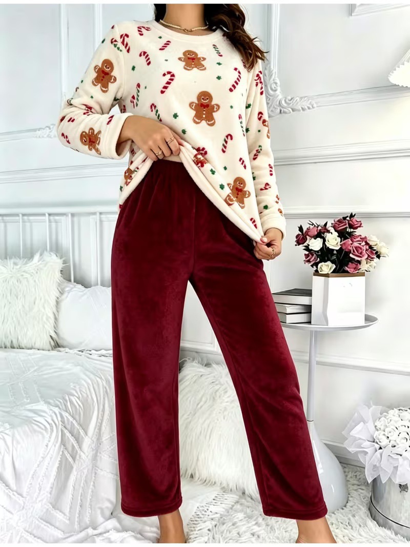 Lady's Flannel Christmas Pajama Set