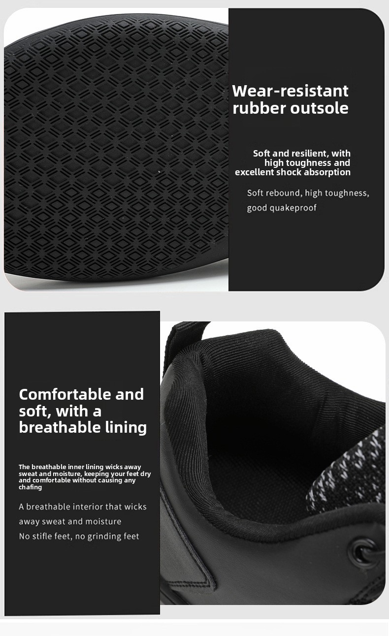 Men's Wide Toe Breathable Flyknit Hiking Sneakers