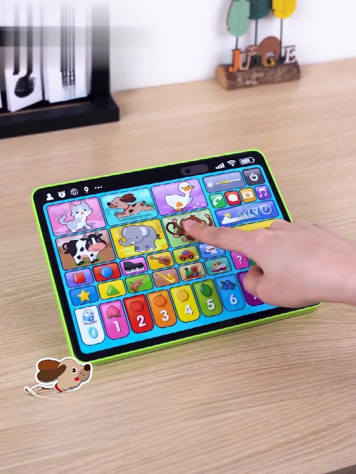 Multilingual Interactive Touch Learning Tablet for Infants and Toddlers English Spanish French Educational Toy