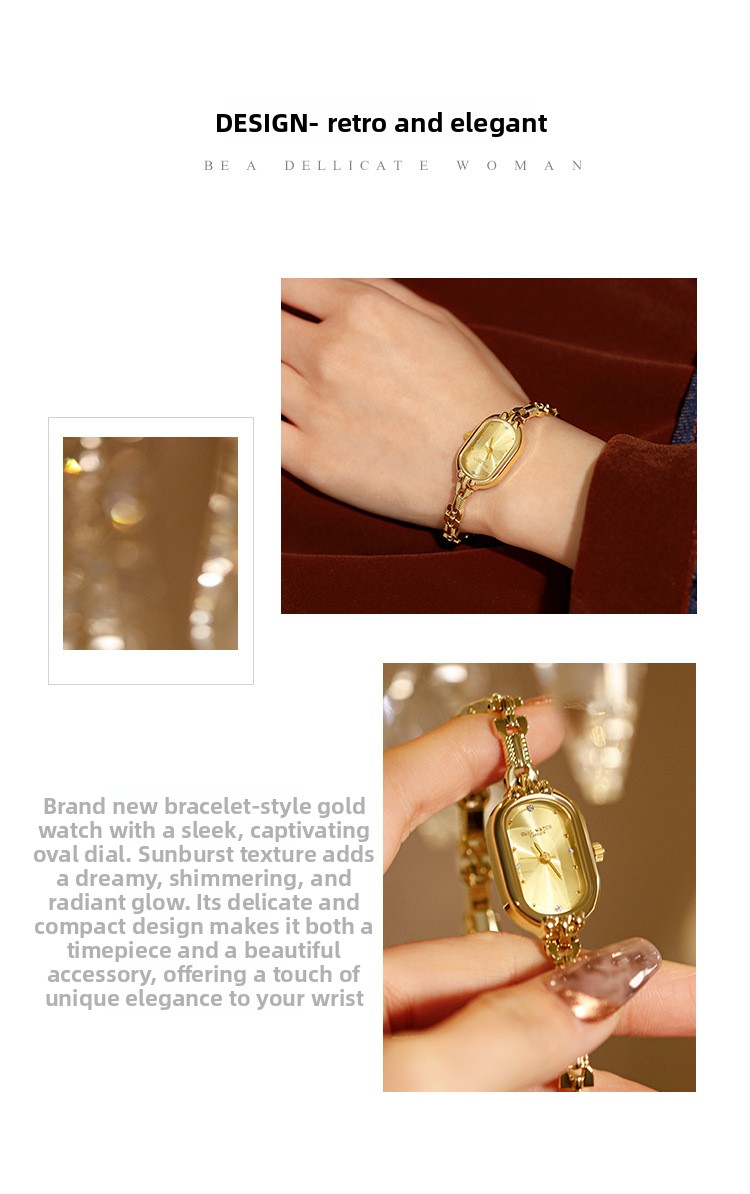 Lady Oval Dial Quartz Bracelet Watch