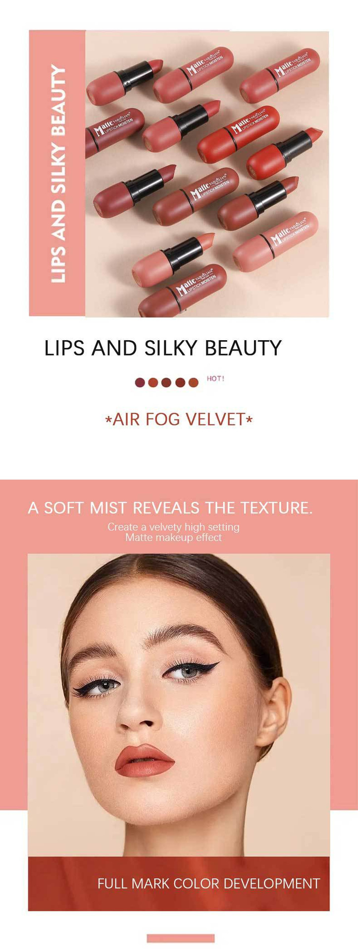 Long Lasting Waterproof Matte Lipstick Set