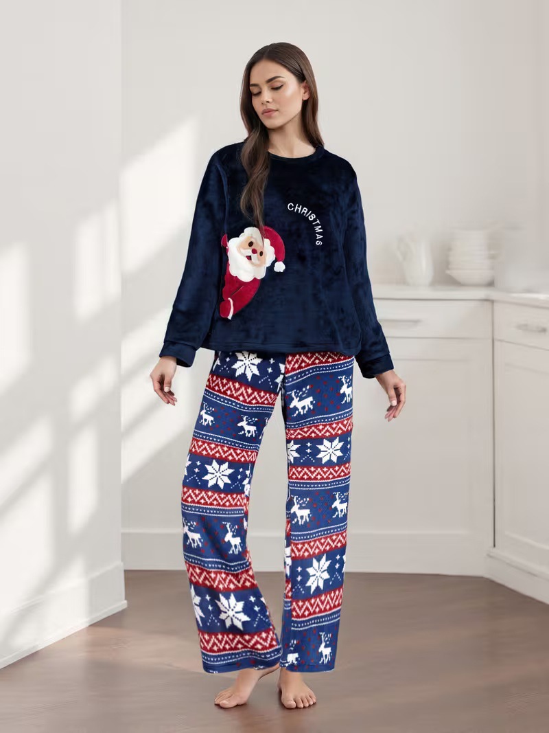 Lady's Flannel Christmas Pajama Set